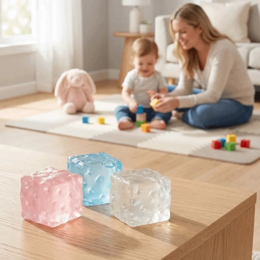 Slow Rising Cheese Cube Stress Balls Soft Squishy Slow Rebound Colorful Maltose Squishy Balls Square Shape 5.5cm/7cm