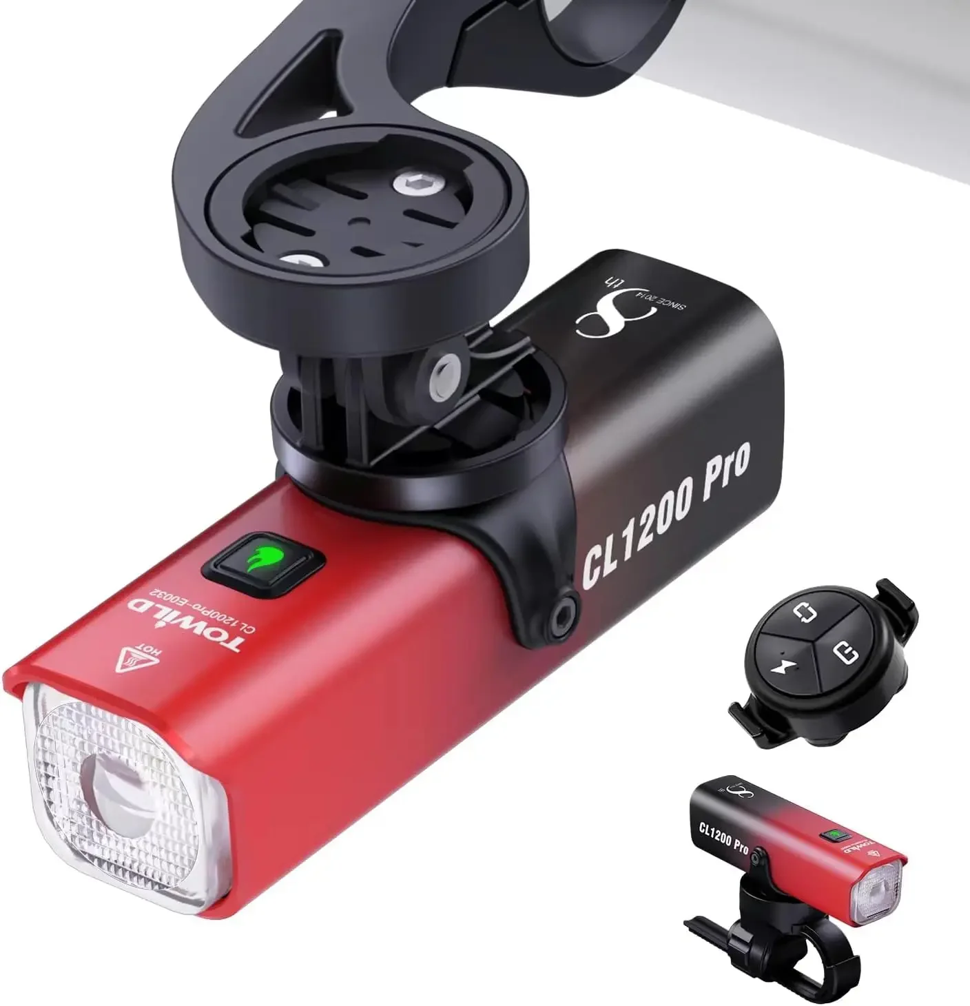 Bike Lights for Night Riding,Compatible with Garmin/GoPro Mount,1200 Lumen Bright Bike Headlight,4000mAh Rechargea