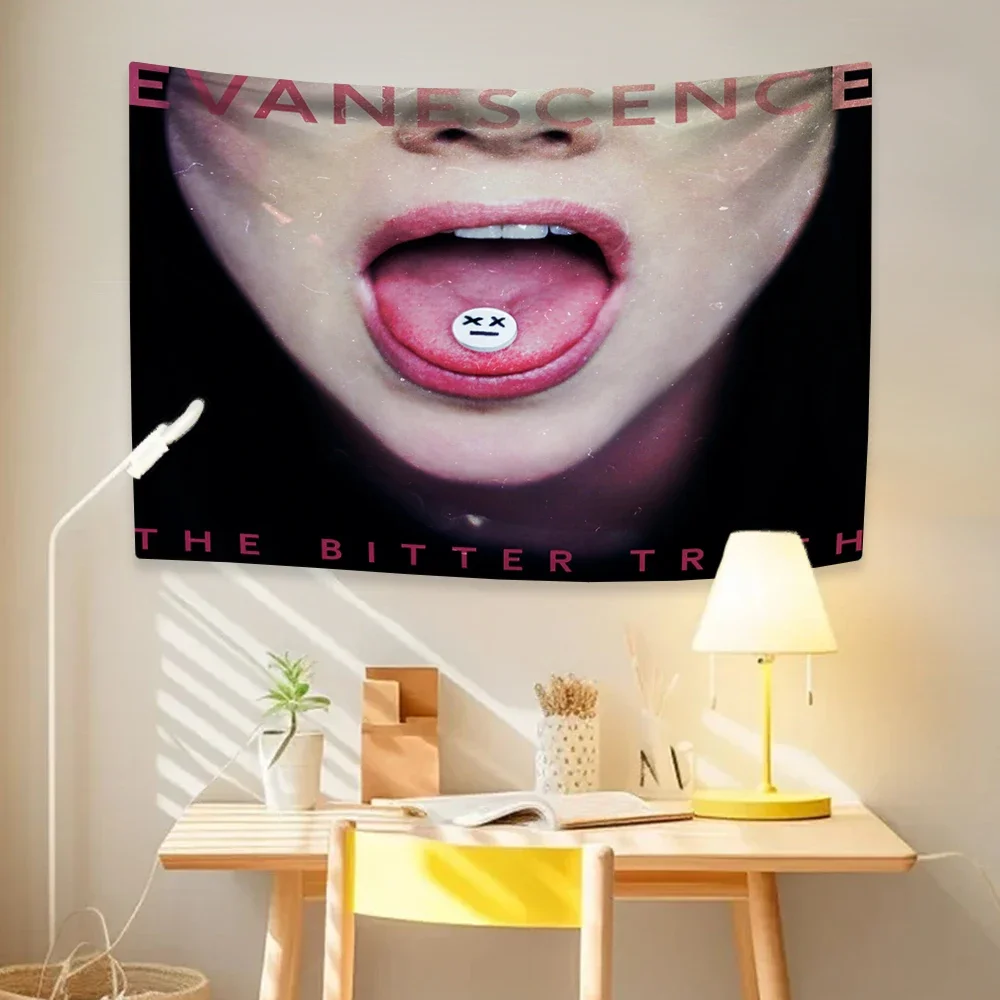 Evanescence Tapestry Vintage Rock Band Album Cover Home Decor Wall Hanging Covering Cloth For Bedroom Dormitory Concert Banner - view 2