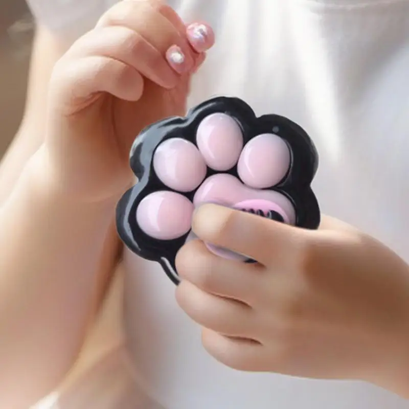 Gato pata squeeze fidget brinquedo sensorial para relaxar squeeze brinquedos para crianças adultos criativo gato garra relaxante brinquedo de estresse