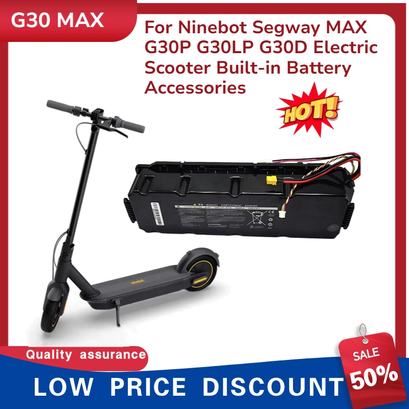 

36V 15.3Ah Replacement Battery Pack For Ninebot Segway MAX G30P G30LP G30D Electric Scooter Built-in Battery Accessories