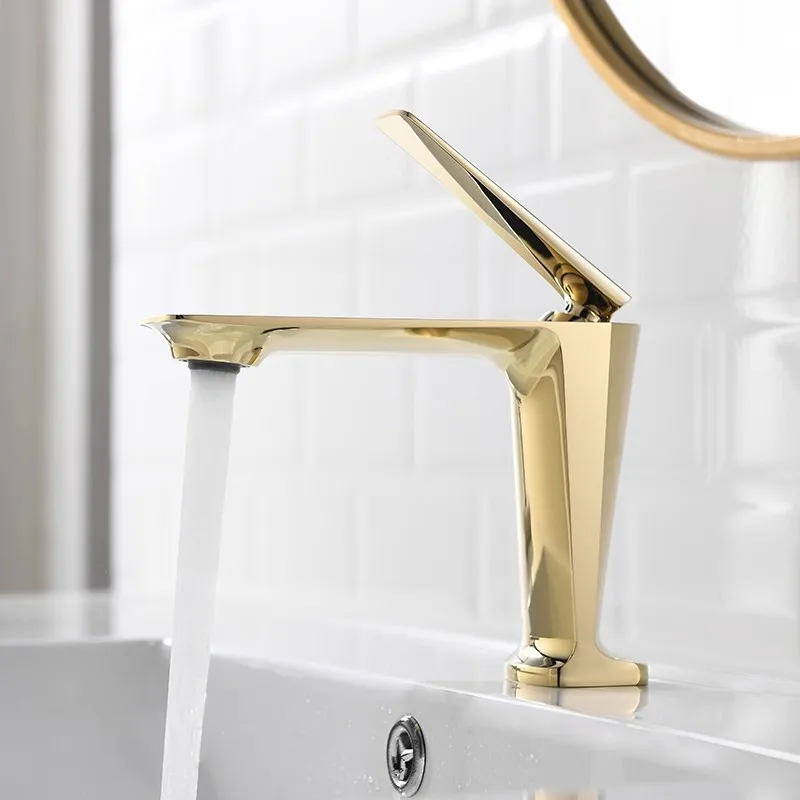 

Золотой смеситель для Lavotory Матовый золотой смеситель для ванной комнаты Смеситель для раковины Горячий и холодный смеситель для раковины из розового золота Настенный черный смеситель для воды