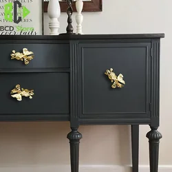 BCD Goldfish Shape Solid Brass Retro Knobs Door Handles Cabinet Wardrobe Drawer Pulls Single Hole