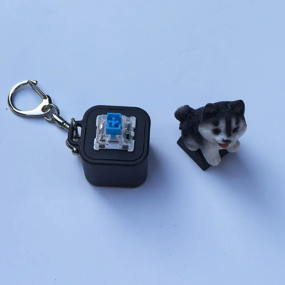 ของเล่นคลิกเกอร์คลายเครียดแบบชาร์จไฟได้ ของเล่นกดกดคลายเครียดสำหรับสุนัข พร้อมเสียงและไฟ LED สำหรับคลายความเครียดและความวิตกกังวลเพื่อการผ่อนคลาย