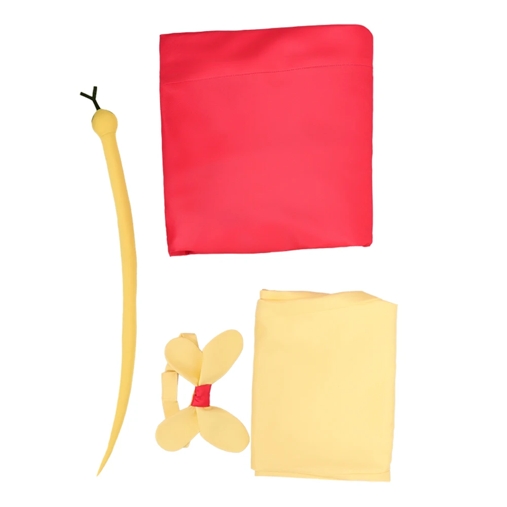 فستان هازبين هيل إن التنكري تشارلي الأحمر زي موحد ملابس الفنادق مجموعة ملابس دعائم الأفعى الصفراء ملابس حفلة كرنفال الهالوين