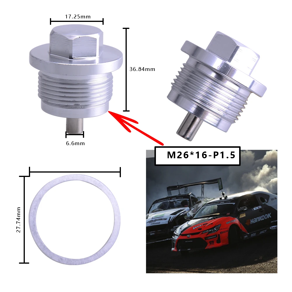 M26*1.5 M10*1.5/1.25,m18 M12 M14 M16 M20 M24 M8*1.5 Magnetic Oil Drain Plug &Oil Drain Sump Nut SILVER BLUE