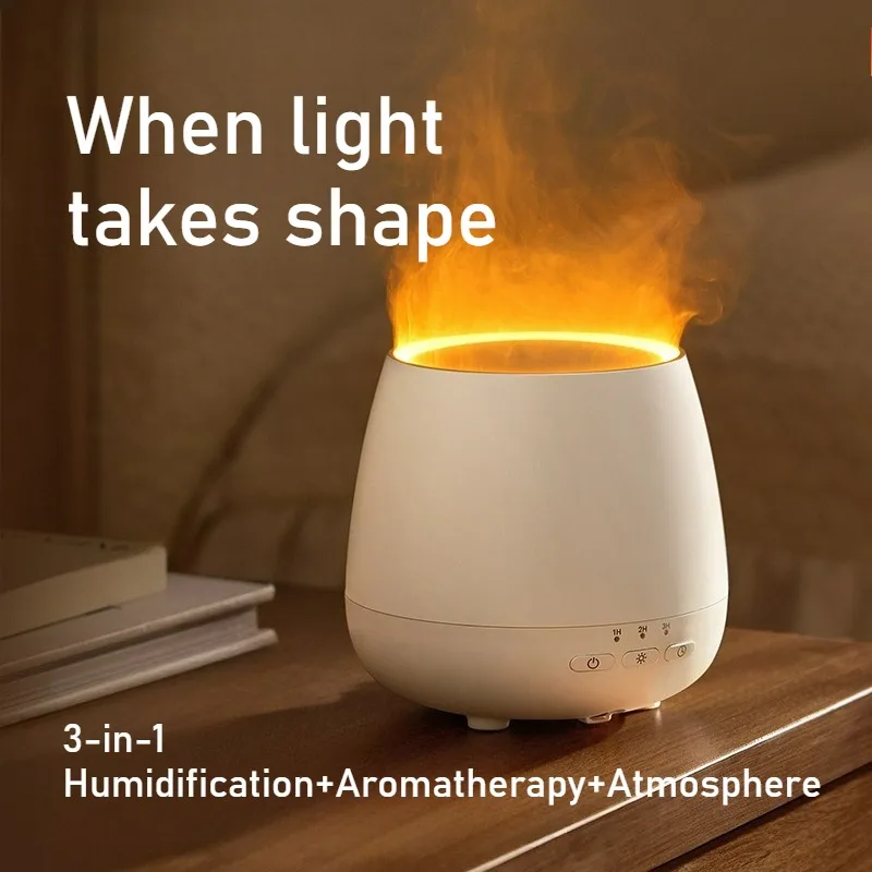 

Аромадиффузор для эфирных масел 120 мл, увлажнитель воздуха с эффектом пламени и пультом ДУ, для отелей и дома, подарок на день рождения