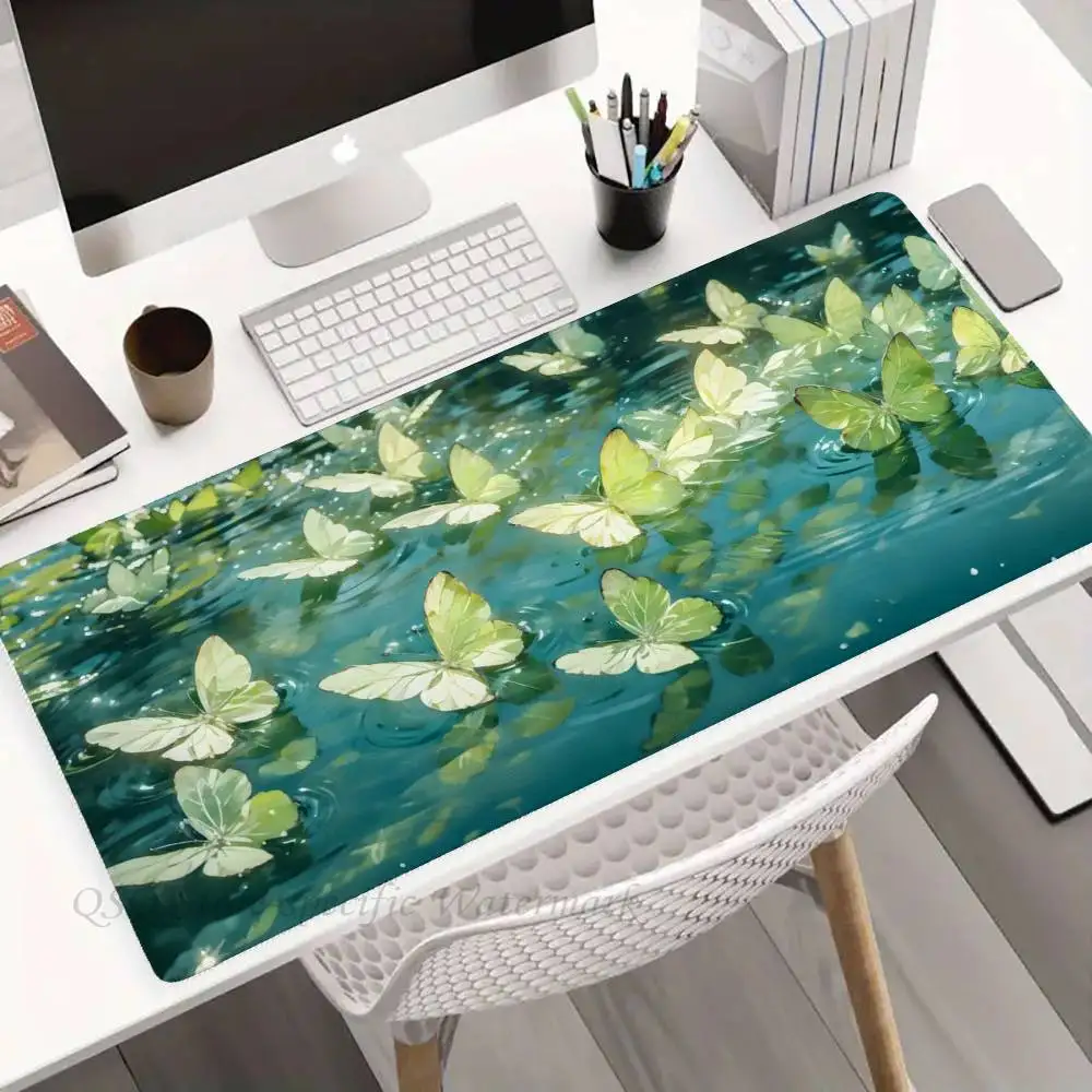 Butterfly Mousepad Non-slip Suitable For Office Computers Laptops E-sports Game Desk Mats XXL Keyboard