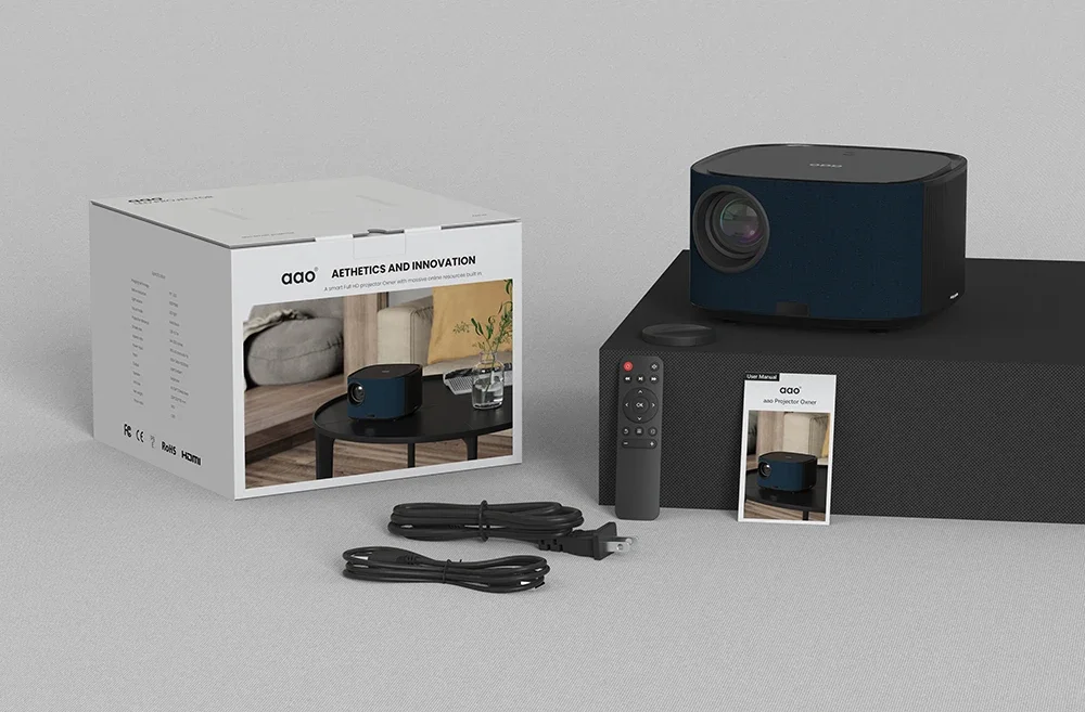 

Latest HD Native 4K 1080P Home Theater Linux-based Movin OS Digital Projector Projecteur Vido