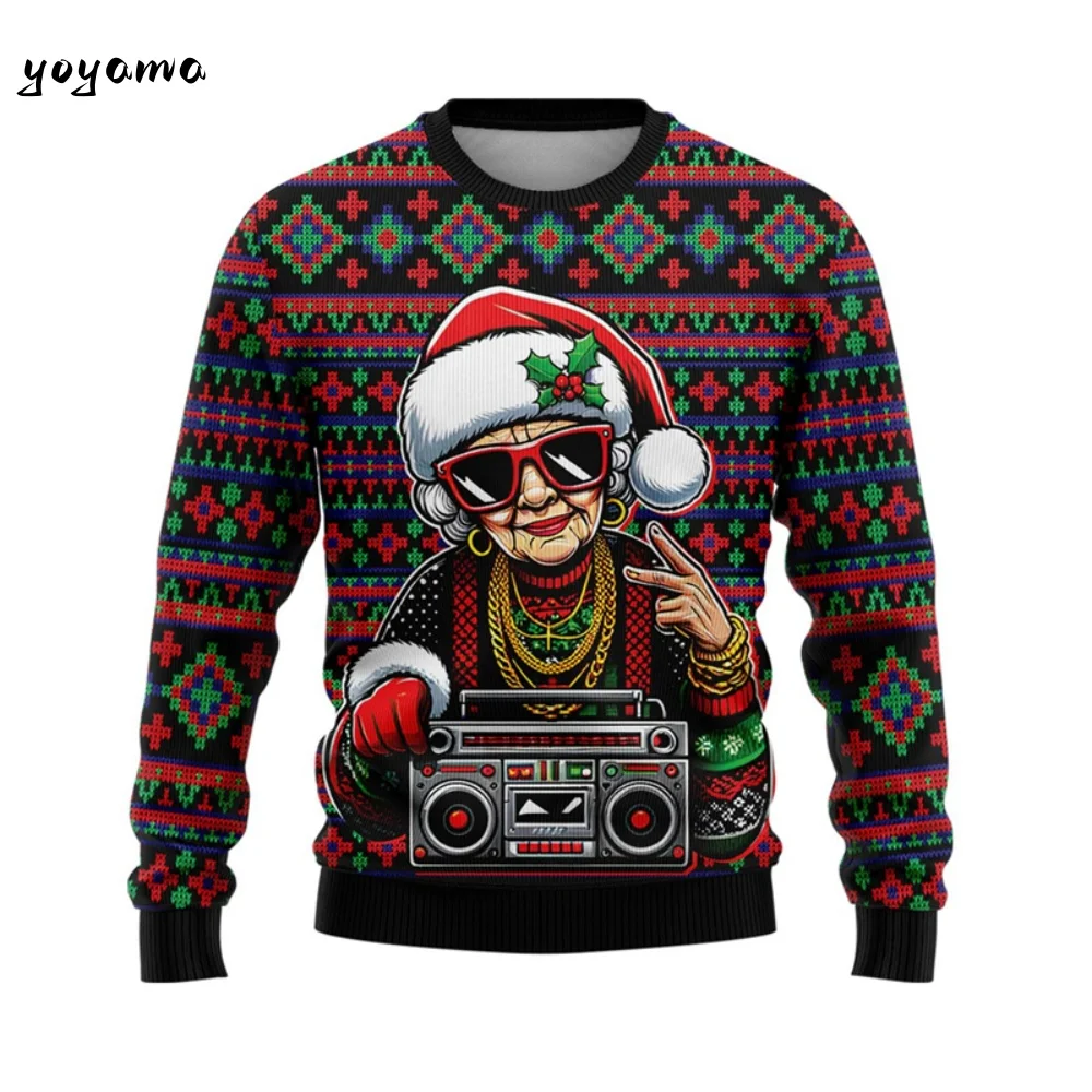 

Hilarious Santa Claus Ugly Christmas Sweatshirts for Men Funny Animal Graphic Sweatshirts Xmas Holiday Unisex Men's Sweatshirts