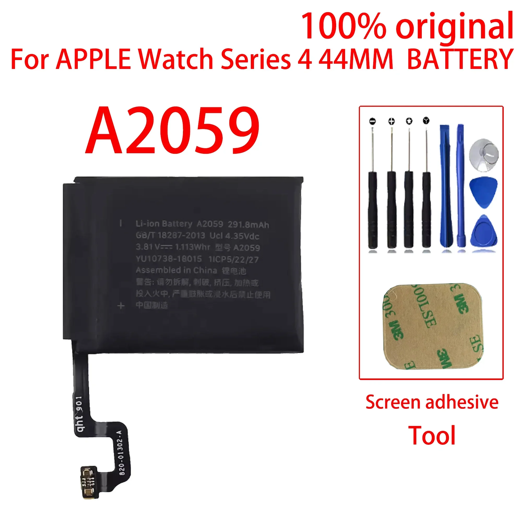 

100% 44mm Battery For Apple Watch Series 4 GPS for Series 4 A2059, (4st Generation) Batteries Bateria