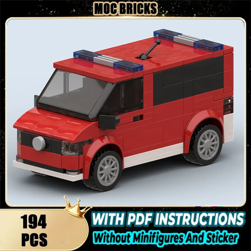 

Moc Building Blocks Немецкий аварийный доктор Ван Технология Модульные кирпичи Модель Подарки Рождественские игрушки Наборы «сделай сам» Сборка!