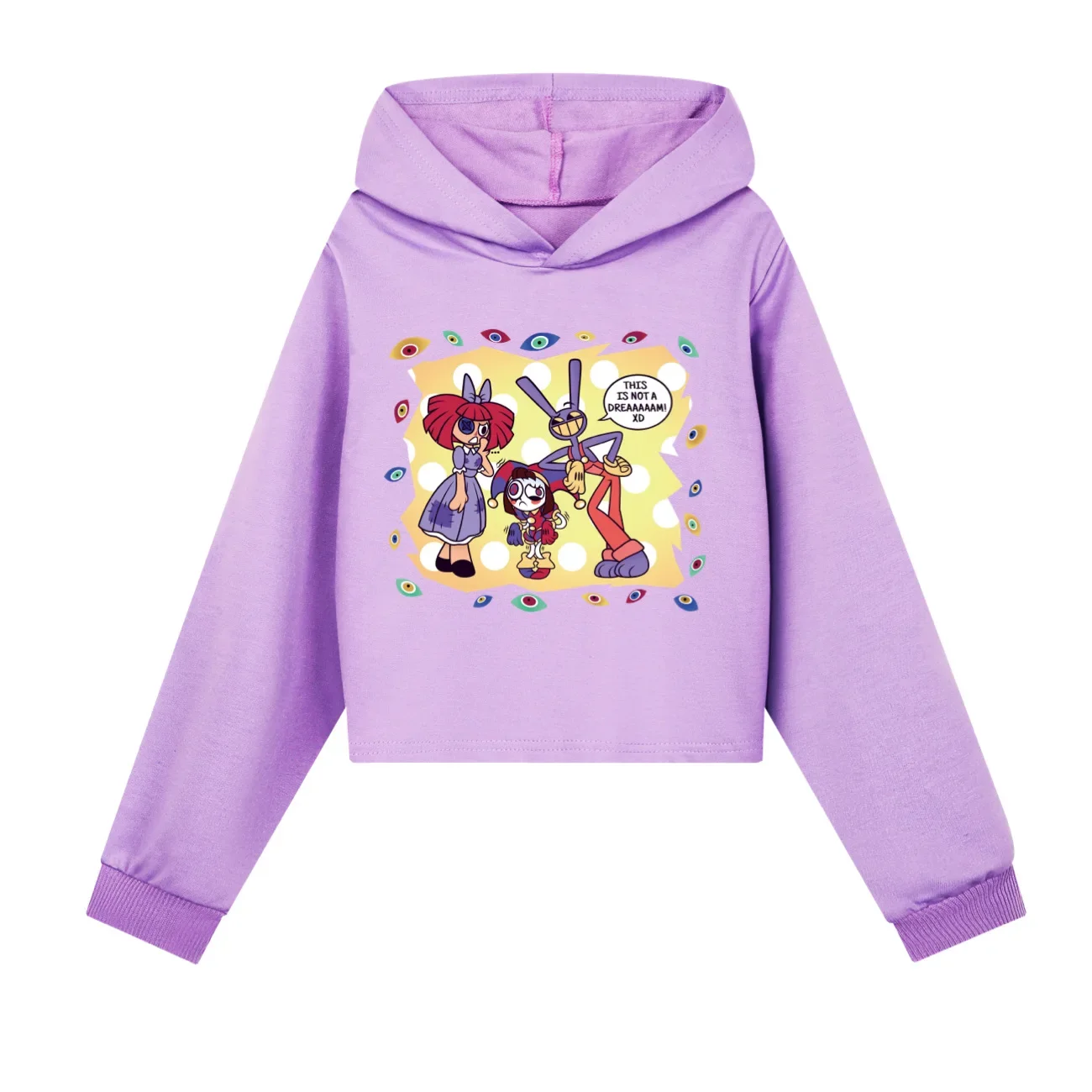 Cropped HoodiesGirls Hoodie Set Children The Amazing Digital Circus merch Clothing Spring Hoody Kids Long sleeve Casual Tops2852