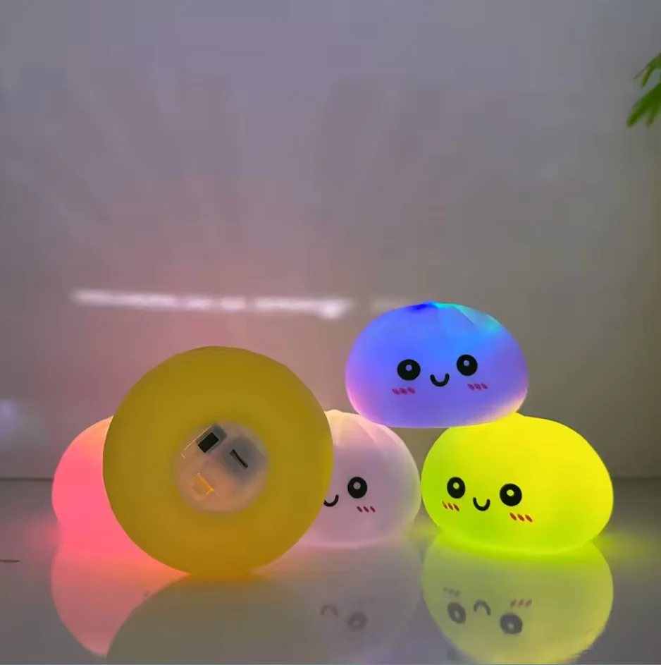 NEW Squishy Dumplings Stress Relief Fidget Toy Colorful Simulation Food Steamed Stuffed Bun Dough Toys Slow-rise Squeeze Toy