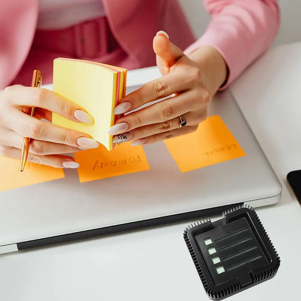 

Drawing Template Sticky Note Holder Self-sticky Notes Marking Template Note Holder Stationery Storage Efficient Desk Organizer