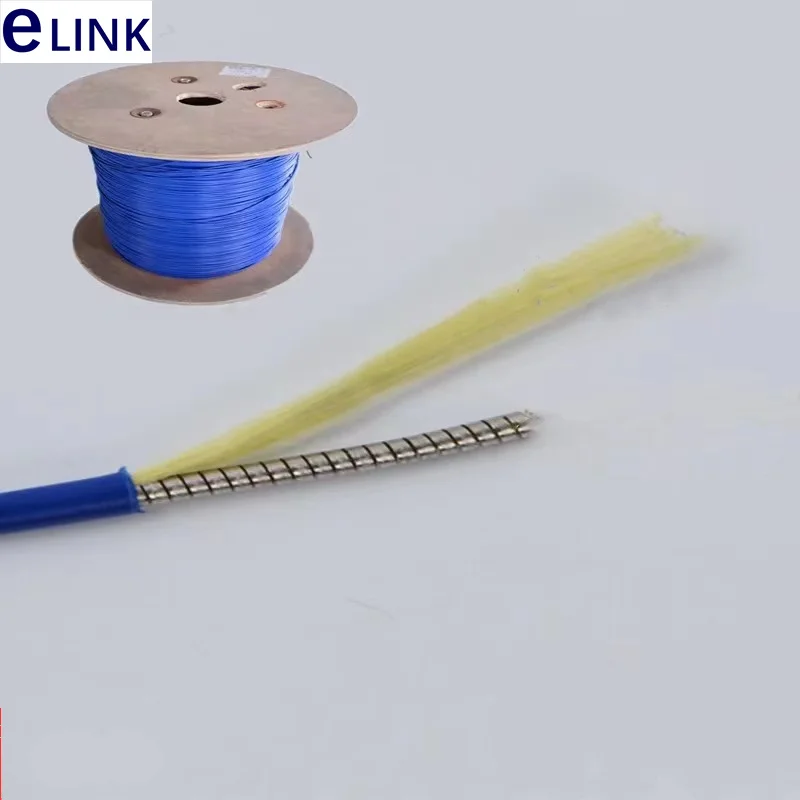 armored empty tube 500mtr 3.0mm 2.0mm empty pipe 0.8mm 1.2mm empty tube inside blue no optical fiber inside