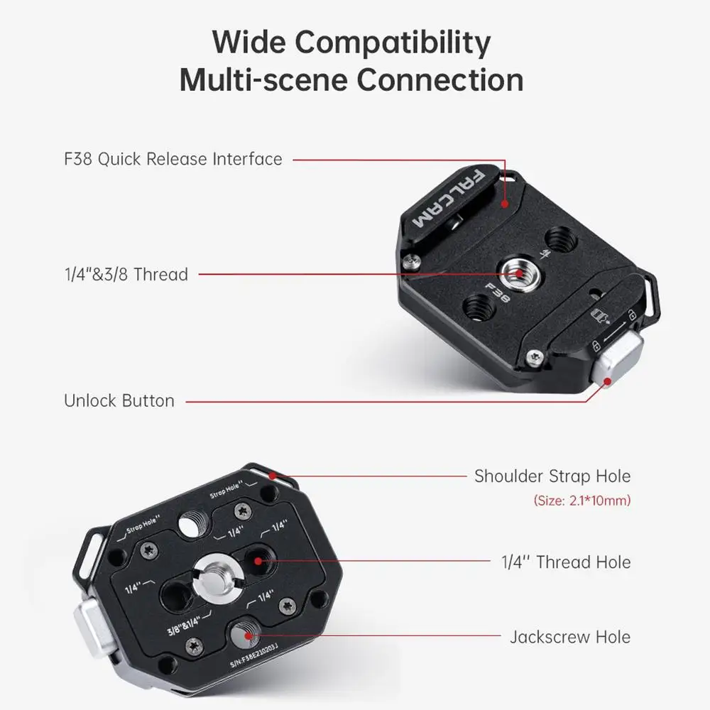 FALCAM F38B4406 Quick Release Multi-functional Base with Anti-miscontact Design for Camera Photographic Equipment