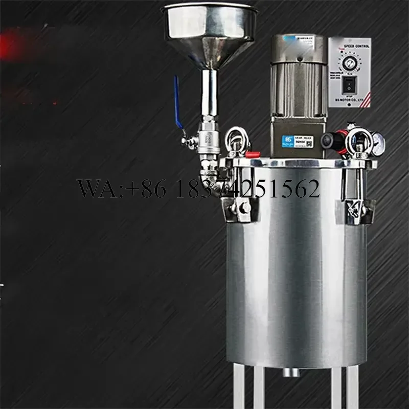 Wmwmnu Stainless Steel Pressure Tank Funnel for Rubber Storage Upgraded Motor for Pressure Mixing