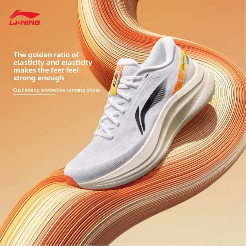 LI-NING Men's YUEYING 6 Running Shoes Wide Toe Box Breathable Cushioned Sneakers for Jogging Walking Everyday Training ARHW017