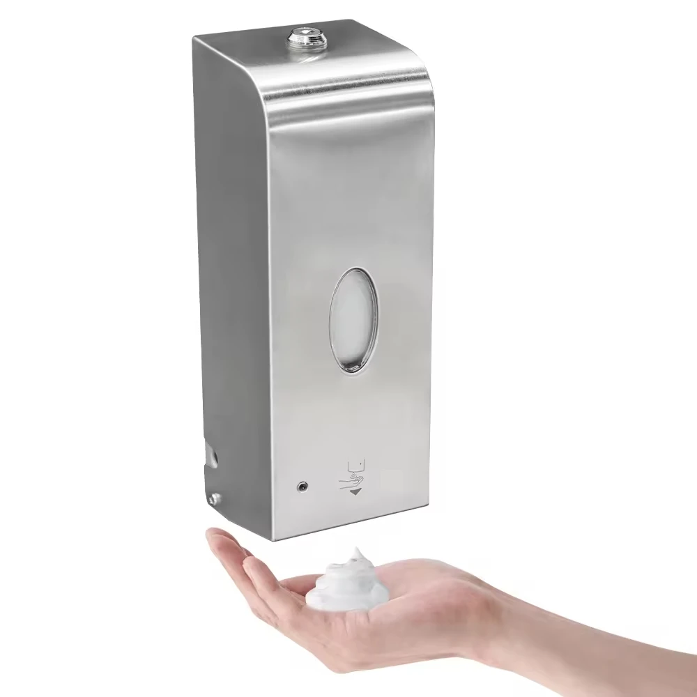Automatic Sensor Stainless Steel Liquid Soap Dispenser Touchless Hand Sanitizer Dispenser Commercial Use Refillable for Home