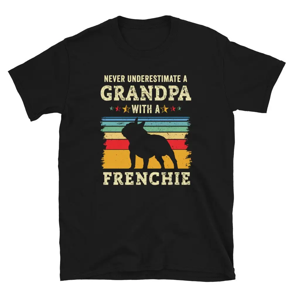 French Bulldog Grandpa T Shirt Frenchie Bull Dog Grandfather From Lover s