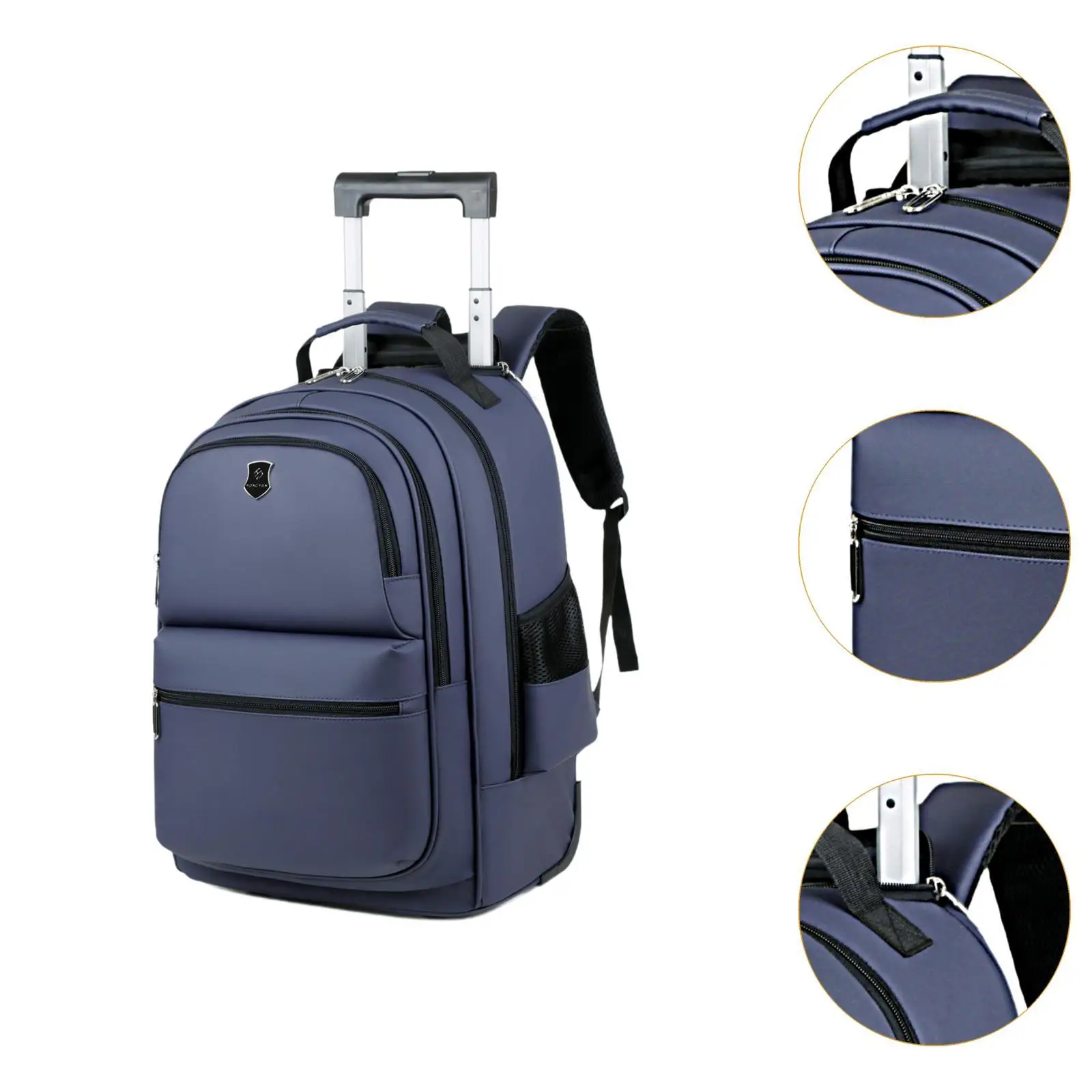 Rolling Duffel Bag with Telescoping Handle for Business Boarding Camping