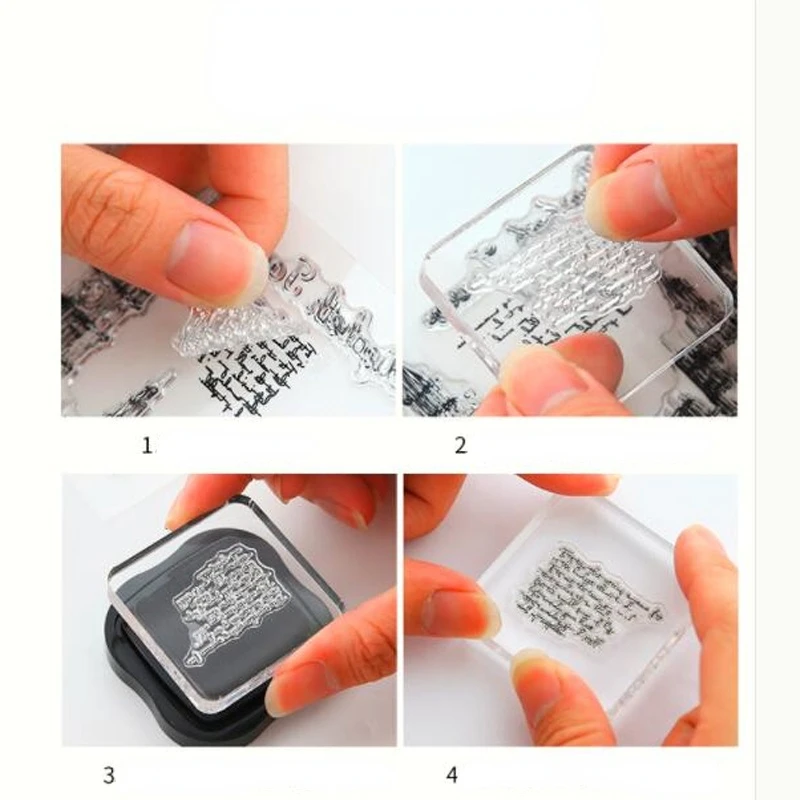 12.5X12.5CM New Book Glasses Ink Transparent Clear Stamp DIY Silicone Seals Making Travel Photo Album Stamps for Scrapbooking