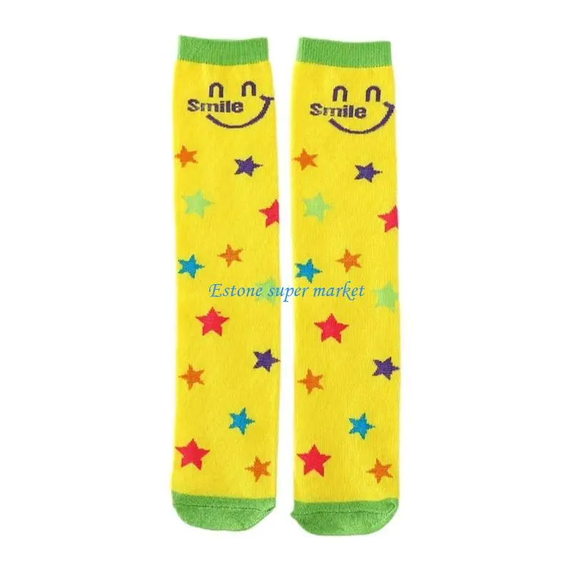 

090B Elastic Girls Socks Knee High Socks Spring Socks for Children Kids Clothing Accs
