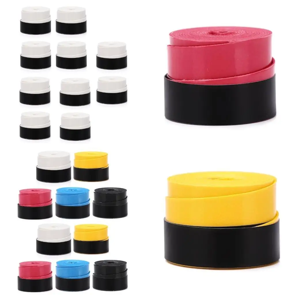 

R6FE 10Pcs Sweat Absorption Tennis Rackets Grip Badmintons Squash Training Sweatband