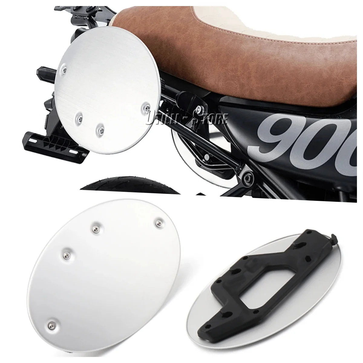 

Motorcycle Side License Number Plate Aluminum Registration Plates For YAMAHA XSR700 XSR 700 2021-2023 XSR900 XSR 900 2022 2023