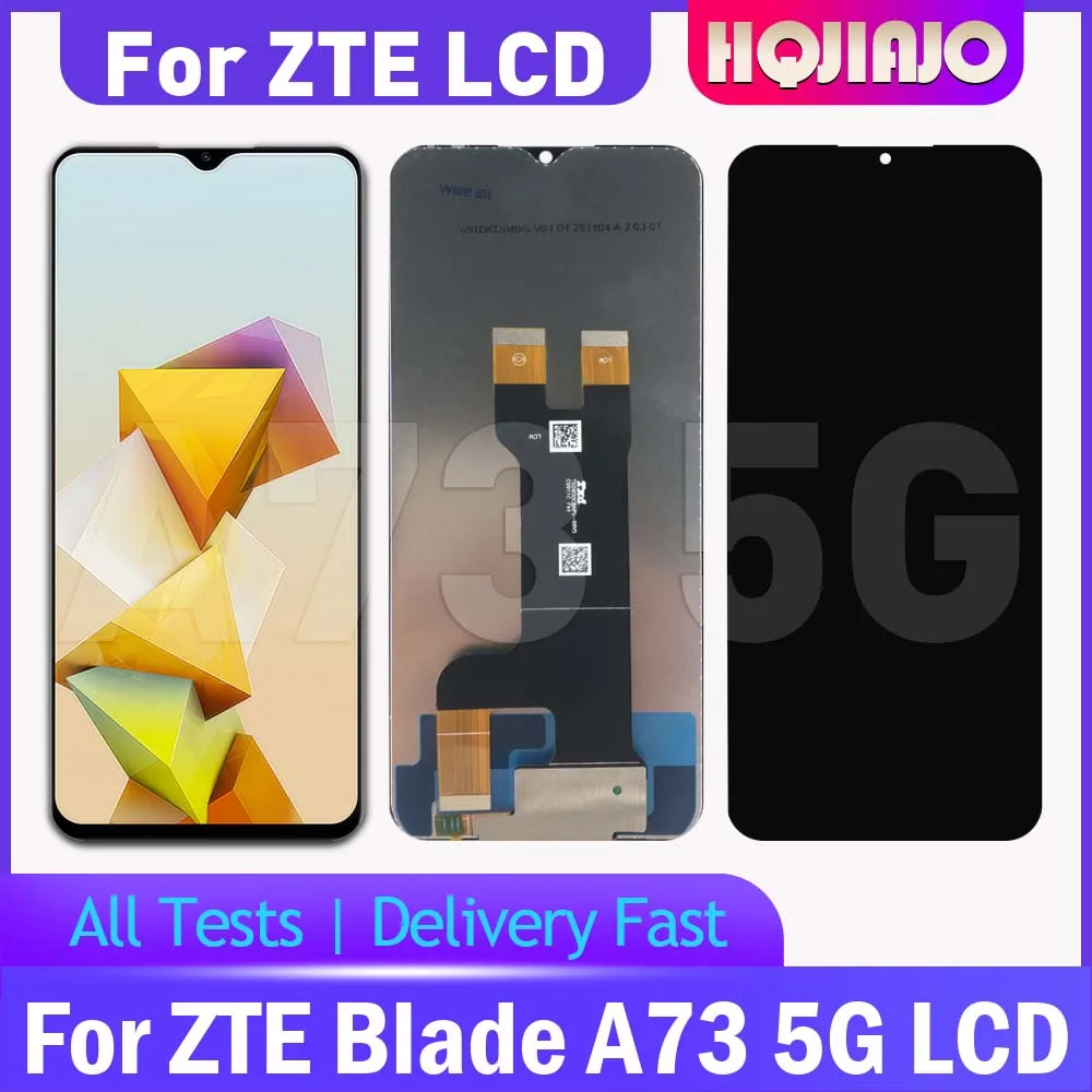 High Quality 6.52'' LCD Display Touch Screen Digitizer Assembly For ZTE Blade A73 5G - Replacement a73 Repair Part