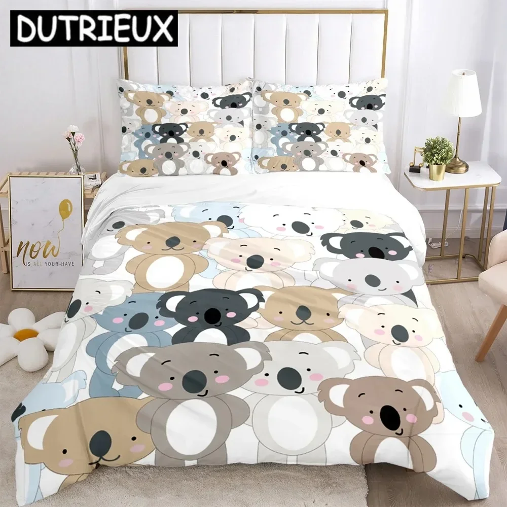 

Cartoon Animals Greek Key Meander Supplies Set Duvet Cover Set Bedding Sets For Adults Bed Pillowcases No Filling Birthday Gifts