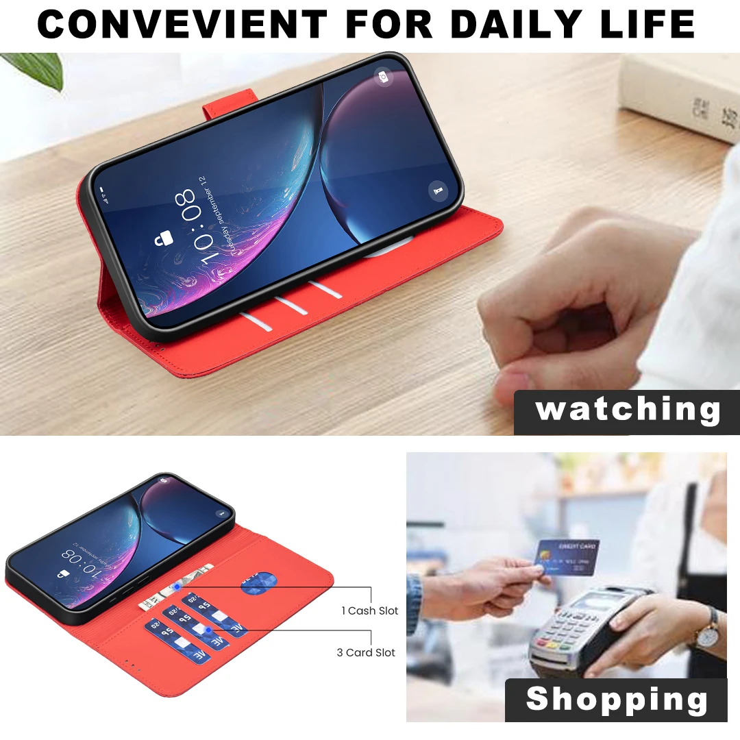 Realme C71 C75 C55 C53 için te - Flip Leather Case incelemesi ve fiyatı
