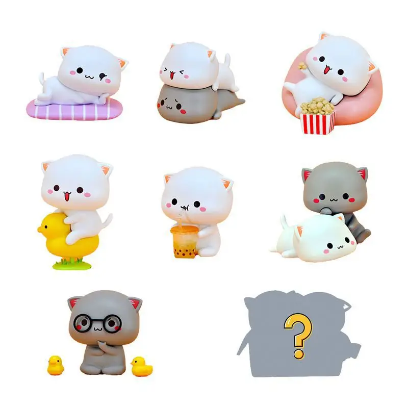 Mitao Cat 2 Season Lucky Cat Cheap Cute Cat Blind Box Toys Blind Bag Cartoon Figure Doll Children\'s Birthday Christmas Gift