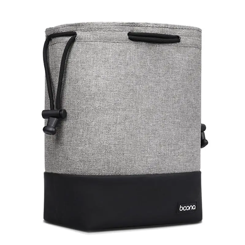 N34R-BOONA Multifunctional Waterproof Camera Storage Bag Drawstring Stitching Photo Lens Case For Canon Nikon Sony Pentax B