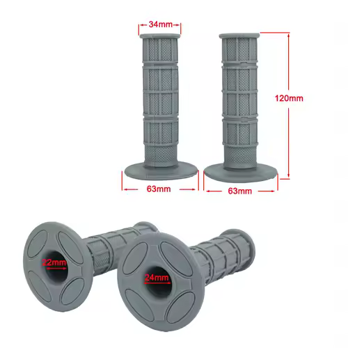 22mm 24mm Universal Motorbike Motorcycle Handlebar Parts Grip For Yamaha KTM Honda Suzuki Motocross Moto Dirt Pit Bike Grips - Image 2