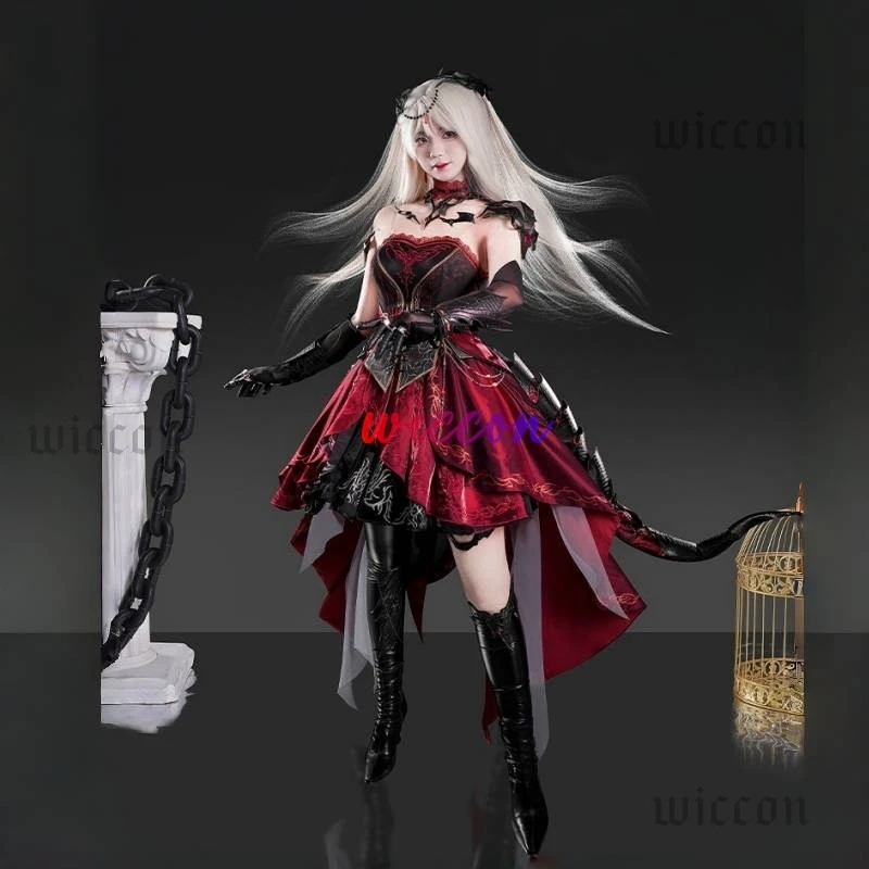 

Love and Deepspace Cosplay Abyss Sovereign Dress Hunter Combat Uniform Halloween/Anime Party Costume for Women Girls