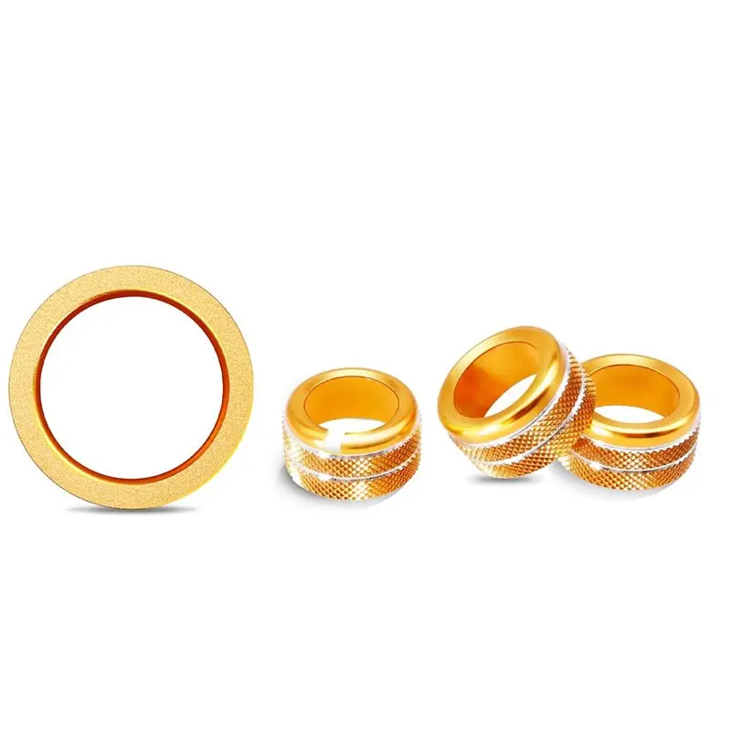 

AB34-4Pcs Volume Tune Start Stop Button Ring Rear Mirror Knob Cover For Subaru Crosstrek Impreza 2024-2026