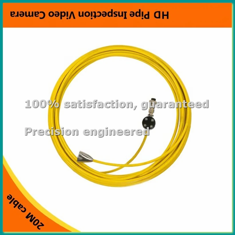 

Сменный кабель для камеры для осмотра труб диаметром 23 мм, подводной камеры для рыбалки, снастей для ловли карпа, 20 м-ABLA