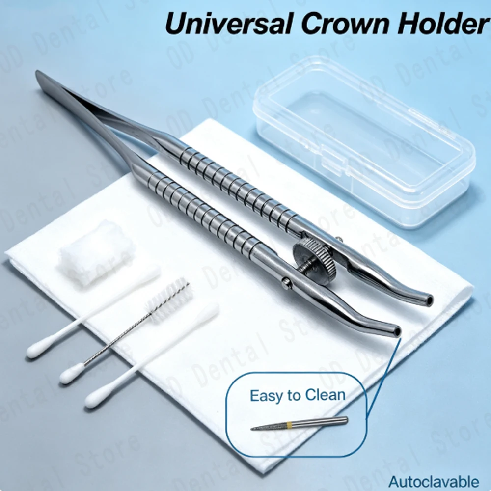 Dental Stainless Steel Jacket Grip Forceps for Crown Removal Spreading and Precise Instrument Handling