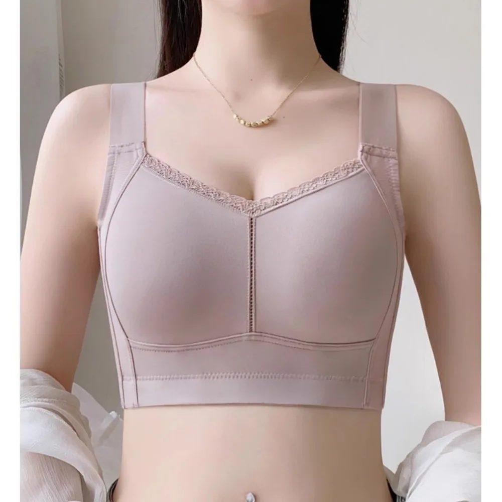 

Comfortable Seamless Bras Without Steel Rims Lightweight Breathable Full Cup Support Gathered Without Sponge Versatile