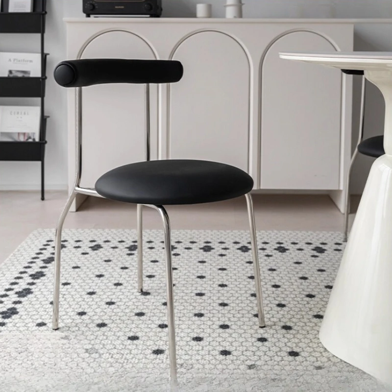 

Luxury Modern Dining Chairs Scandinavian Accent Chairs with Comfortable Backrest for Home Furniture Elegant Occasional Seating