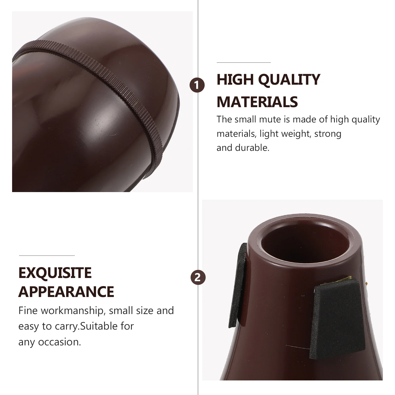 

Trombone Mute Sound Dampener Accessories Silent Practice Small Size Lightweight Durable Musical Instrument Mutes Noise Remove