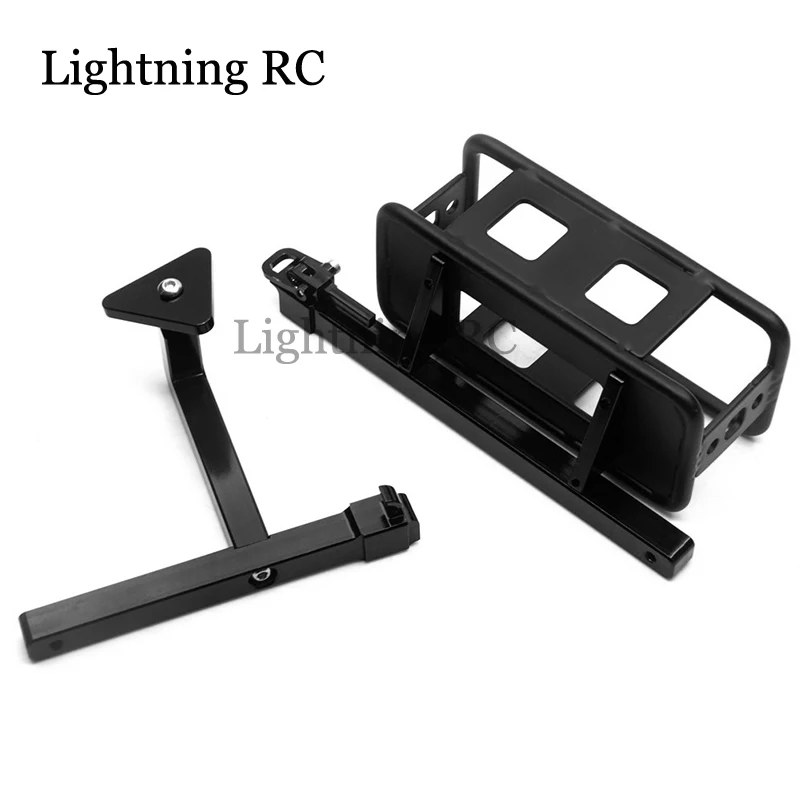 RC metal rear bumper with spare tire frame for 1/10 RC Crawler Car RC4WD D90 D110 Gelande II Upgrade parts