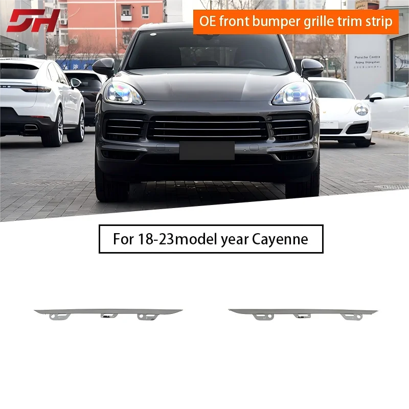 

Car front bumper grille trim suitable for Porsche Cayenne 9Y0.1 2018-2023 9Y0807245OB5 9Y0807246OB5 9Y0807245AOB5 9Y0807246AOB5