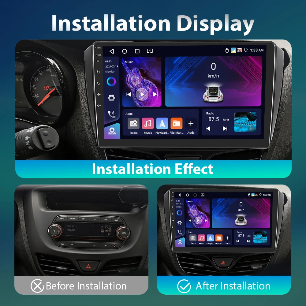 راديو سيارة أندرويد Hikity-Qualcomm Snapdragon ، 8 نواة ، نظام تحديد المواقع والملاحة ، صوت AI ، FM ، RDS ، أتوراديو أوبل ، Carl-من #2