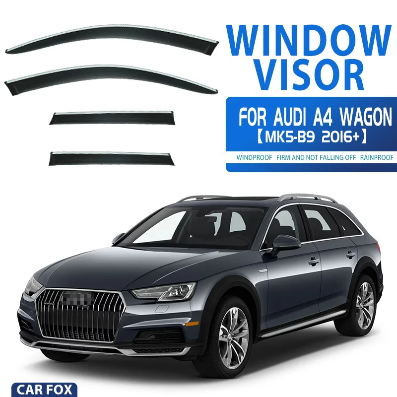 

Для Audi A4 Allroad Avant Wagon: Дефлекторы окон, навесы-козырьки, защита от дождя и солнца для боковых окон, автоаксессуары