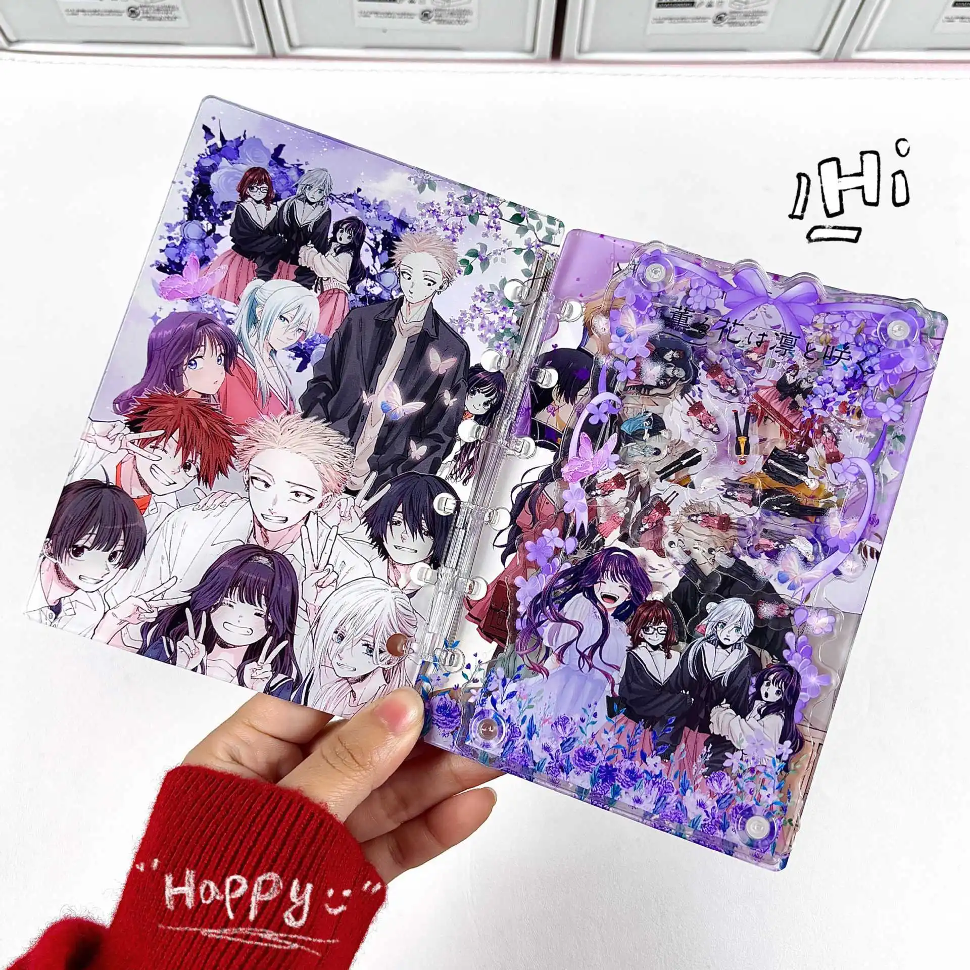 

А7 ароматный цветок цветения с городством акриловый блокнот «сделай сам» популярная изысканная книга с вкладышами студенческая поставка Рождественский подарок