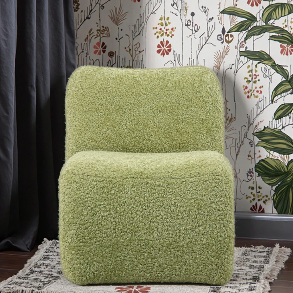Factory Directly Support Furniture Nordic Fabric Single Sofa Modern L-Shape Design Living Room Leisure Sofa Chair
