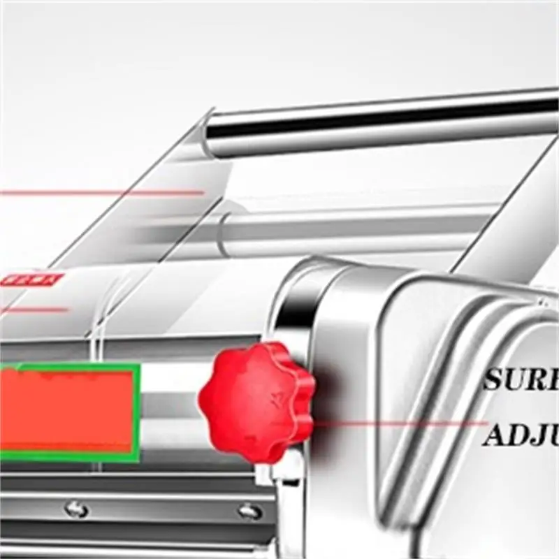 

Pasta Dumpling Maker Machine Upgrade-Full Stainless Steel Electric Noodle Machine For Commerical Home Manual Dough Laminator Bar